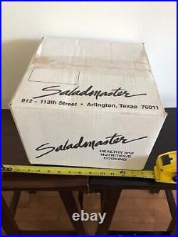 NIB CLASSIC SALADMASTER K2838 STAINLESS STEEL 8 QUART ROASTER With LID AND HANDLES