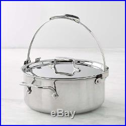NIB williams sonoma All-Clad d5 Stainless Steel 7 qt pouring stock pot