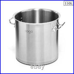 NNEAGS Stock Pot 130L Top Grade Thick Stainless Steel Stockpot 18/10 Without Lid