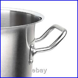 NNEAGS Stock Pot 130L Top Grade Thick Stainless Steel Stockpot 18/10 Without Lid