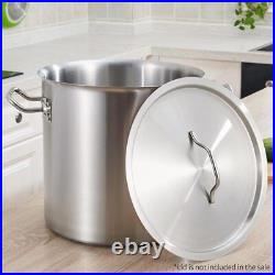 NNEAGS Stock Pot 130L Top Grade Thick Stainless Steel Stockpot 18/10 Without Lid