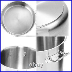 NNEAGS Stock Pot 14L Top Grade Thick Stainless Steel Stockpot 18/10 Without Lid