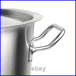 NNEAGS Stock Pot 21L 50L Top Grade Thick Stainless Steel Stockpot 18/10