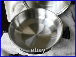 NOS Amway Queen Cookware 6 Qt Dutch Oven with Senior Dome Lid Stainless Steel NEW