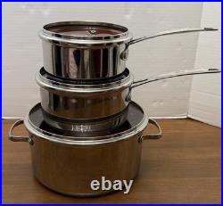 NUWAVE Perfect Green Pots Duralon/Copper (6 Pce Set) 1.5 Qt, 2 Qt, 5.5 Qt