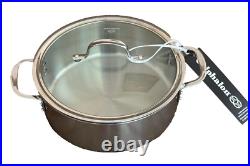 NWT Calphalon Stainless Steel 5Qt Covered Dutch Oven Stock Pot & Lid 4.7L 8785