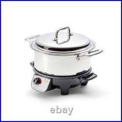 New 360 Cookware 4 Quart Stainless Steel Stock Pot With Cover / Slow Cooker