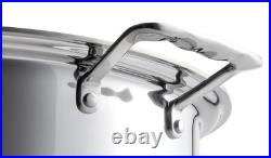 New 360 Cookware 4 Quart Stainless Steel Stock Pot With Cover / Slow Cooker