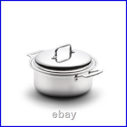 New 360 Cookware Stainless Steel 4 Quart Stockpot With Cover
