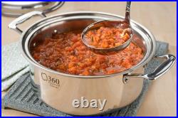 New 360 Cookware Stainless Steel 4 Quart Stockpot With Cover