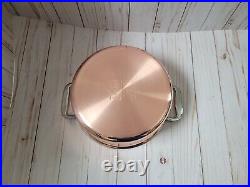 New All Clad C2 Copper 3 qt Holiday Collection Soup Pot with Lid in Box