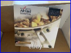 New All Clad Copper Core 5-ply 8qt Stock Pot Pan with lid 6508 SS Made in USA