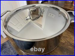 New All Clad Copper Core 8 qt Polished 5-ply Stainless Steel Stockpot with Lid