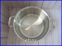 New All Clad Copper Core 8 qt Polished Stainless Steel Stockpot with Lid in Box