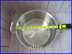 New All Clad Copper Core 8 qt Polished Stainless Steel Stockpot with Lid in Box
