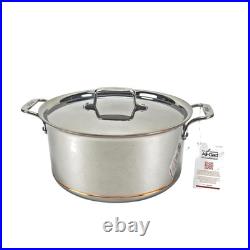 New All-Clad Copper Core Stainless Stockpot 8 qt Pot with Lid Has Scratches