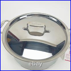 New All-Clad Copper Core Stainless Stockpot 8 qt Pot with Lid Has Scratches