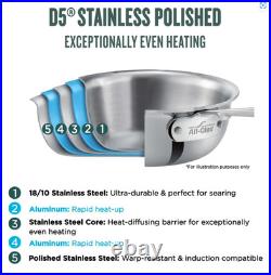 New All Clad D5 6 qt Polished Stainless Steel Ultimate Soup Pot & Ladle in Box