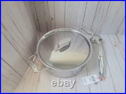 New All Clad D5 6 qt Polished Stainless Steel Ultimate Soup Pot & Ladle in Box