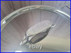 New All Clad D5 6 qt Polished Stainless Steel Ultimate Soup Pot & Ladle in Box