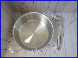 New All Clad D5 6 qt Polished Stainless Steel Ultimate Soup Pot & Ladle in Box
