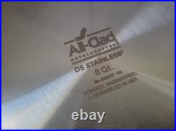 New All Clad D5 6 qt Polished Stainless Steel Ultimate Soup Pot & Ladle in Box