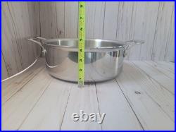 New All Clad D5 6 qt Polished Stainless Steel Ultimate Soup Pot & Ladle in Box