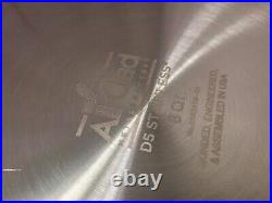 New All Clad D5 8 qt Polished 5-ply Bonded Stainless Steel Stockpot with Lid