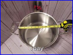 New All Clad D5 8 qt Polished 5-ply Bonded Stainless Steel Stockpot with Lid