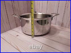New All Clad D5 8 qt Polished 5-ply Bonded Stainless Steel Stockpot with Lid