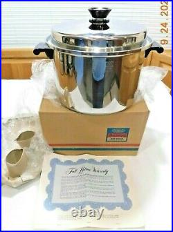 New Amway Queen 8 Qt Stock Pot Dutch Oven Multi Ply 18/8 Stainless Steel