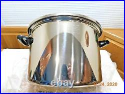 New Amway Queen 8 Qt Stock Pot Dutch Oven Multi Ply 18/8 Stainless Steel