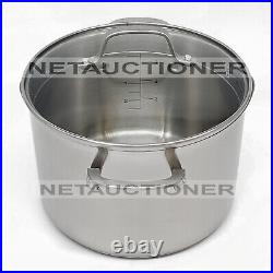 New CALPHALON Classic Stainless Steel 6 Qt Stockpot with Lid Cover New CALPHALON Classic Stainless Steel 6 Qt Stockpot with Lid Cover