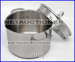 New CALPHALON Classic Stainless Steel 6 Qt Stockpot with Lid Cover New CALPHALON Classic Stainless Steel 6 Qt Stockpot with Lid Cover