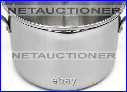 New CALPHALON Classic Stainless Steel 6 Qt Stockpot with Lid Cover New CALPHALON Classic Stainless Steel 6 Qt Stockpot with Lid Cover
