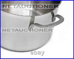 New CALPHALON Classic Stainless Steel 6 Qt Stockpot with Lid Cover New CALPHALON Classic Stainless Steel 6 Qt Stockpot with Lid Cover