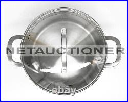 New CALPHALON Classic Stainless Steel 6 Qt Stockpot with Lid Cover New CALPHALON Classic Stainless Steel 6 Qt Stockpot with Lid Cover