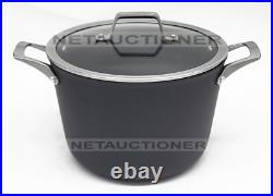 New CALPHALON Premier Nonstick 8 Qt Stockpot with Strainer & Steamer Multipot Set