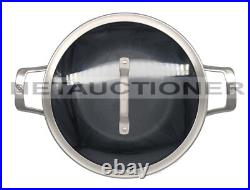 New CALPHALON Premier Nonstick 8 Qt Stockpot with Strainer & Steamer Multipot Set