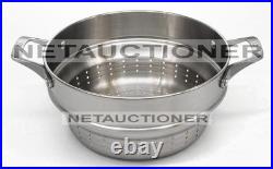 New CALPHALON Premier Nonstick 8 Qt Stockpot with Strainer & Steamer Multipot Set