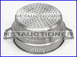 New CALPHALON Premier Nonstick 8 Qt Stockpot with Strainer & Steamer Multipot Set