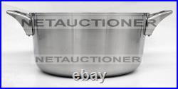 New CALPHALON Premier Space Saving 3 Layer Stainless Steel 6 Qt Stockpot