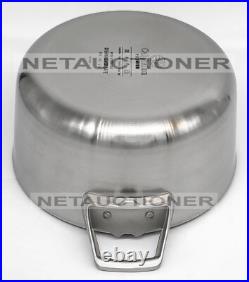 New CALPHALON Premier Space Saving 3 Layer Stainless Steel 6 Qt Stockpot