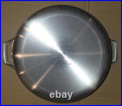 New CALPHALON Premier Space Saving 3 Layer Stainless Steel 6 Qt Stockpot