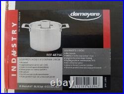 New! Demeyere Industry 8.5qt Stock Pot, 5-Ply 18/10 Stainless Steel