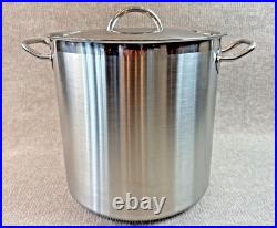 New Eneron Turbo Pot 39 Qt Stock Pot withLid Commercial Restaurant Stainless Steel