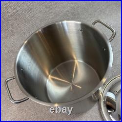 New Eneron Turbo Pot 39 Qt Stock Pot withLid Commercial Restaurant Stainless Steel