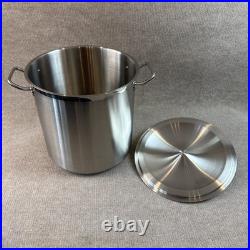 New Eneron Turbo Pot 39 Qt Stock Pot withLid Commercial Restaurant Stainless Steel