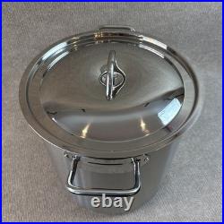 New Eneron Turbo Pot 39 Qt Stock Pot withLid Commercial Restaurant Stainless Steel