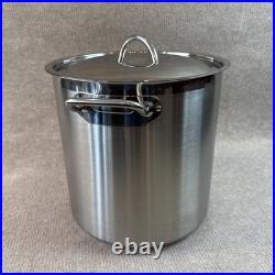 New Eneron Turbo Pot 39 Qt Stock Pot withLid Commercial Restaurant Stainless Steel